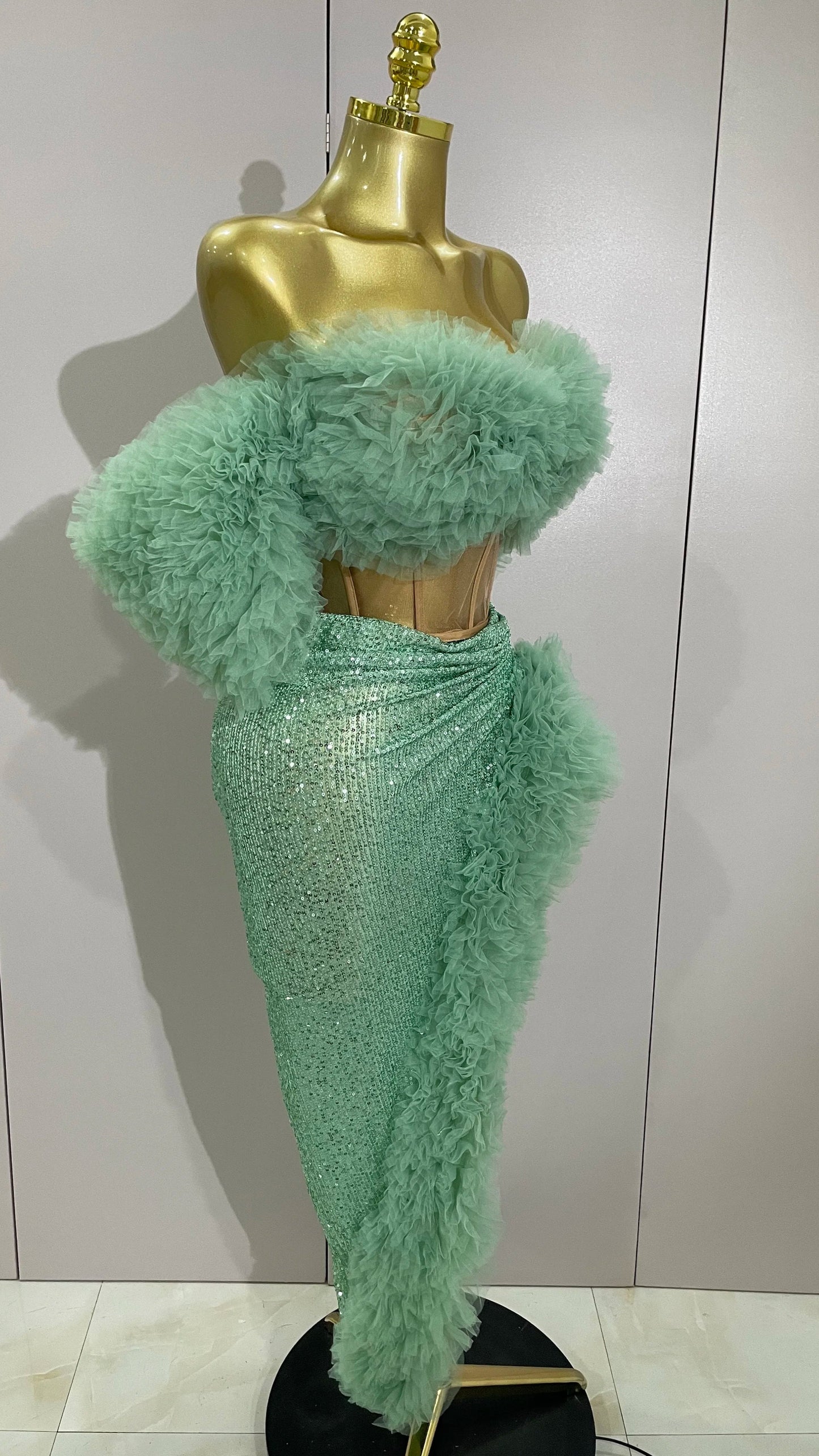 Mint Glamour Two Piece set