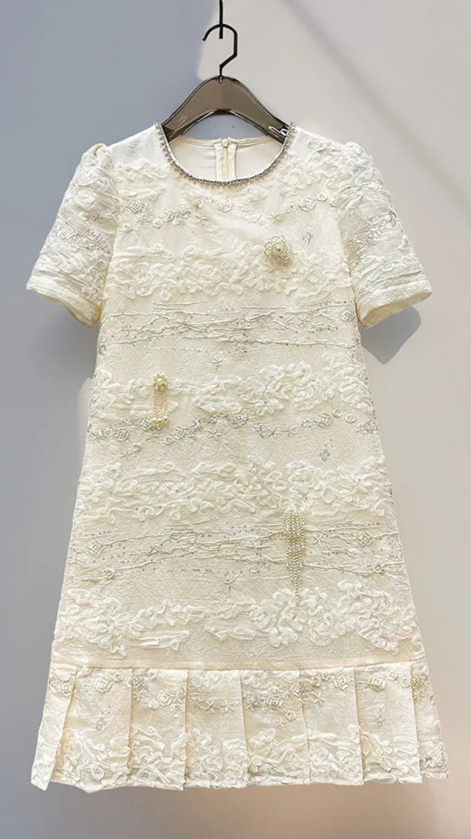 All Elegance Embroidery & Sequin Mini Dress