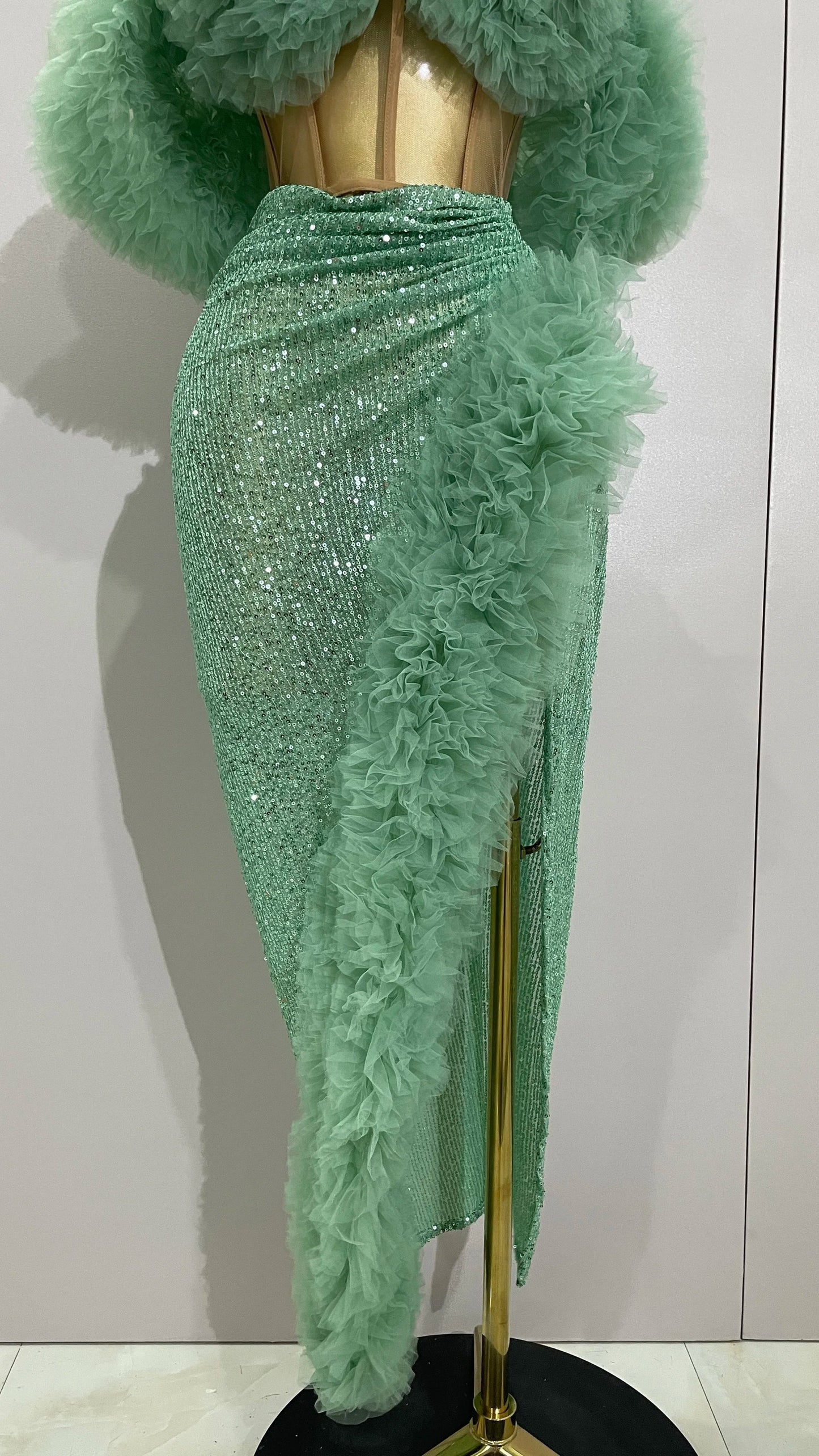 Mint Glamour Two Piece set