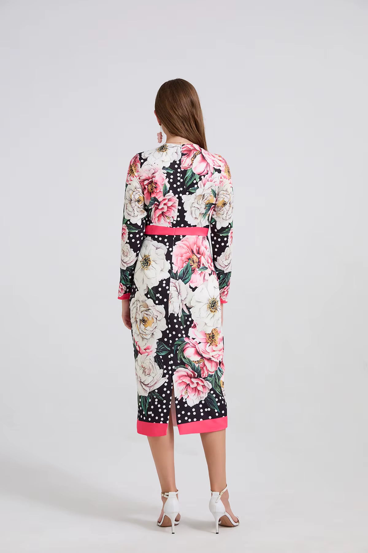 Floral Elegance Chic Printed Dress