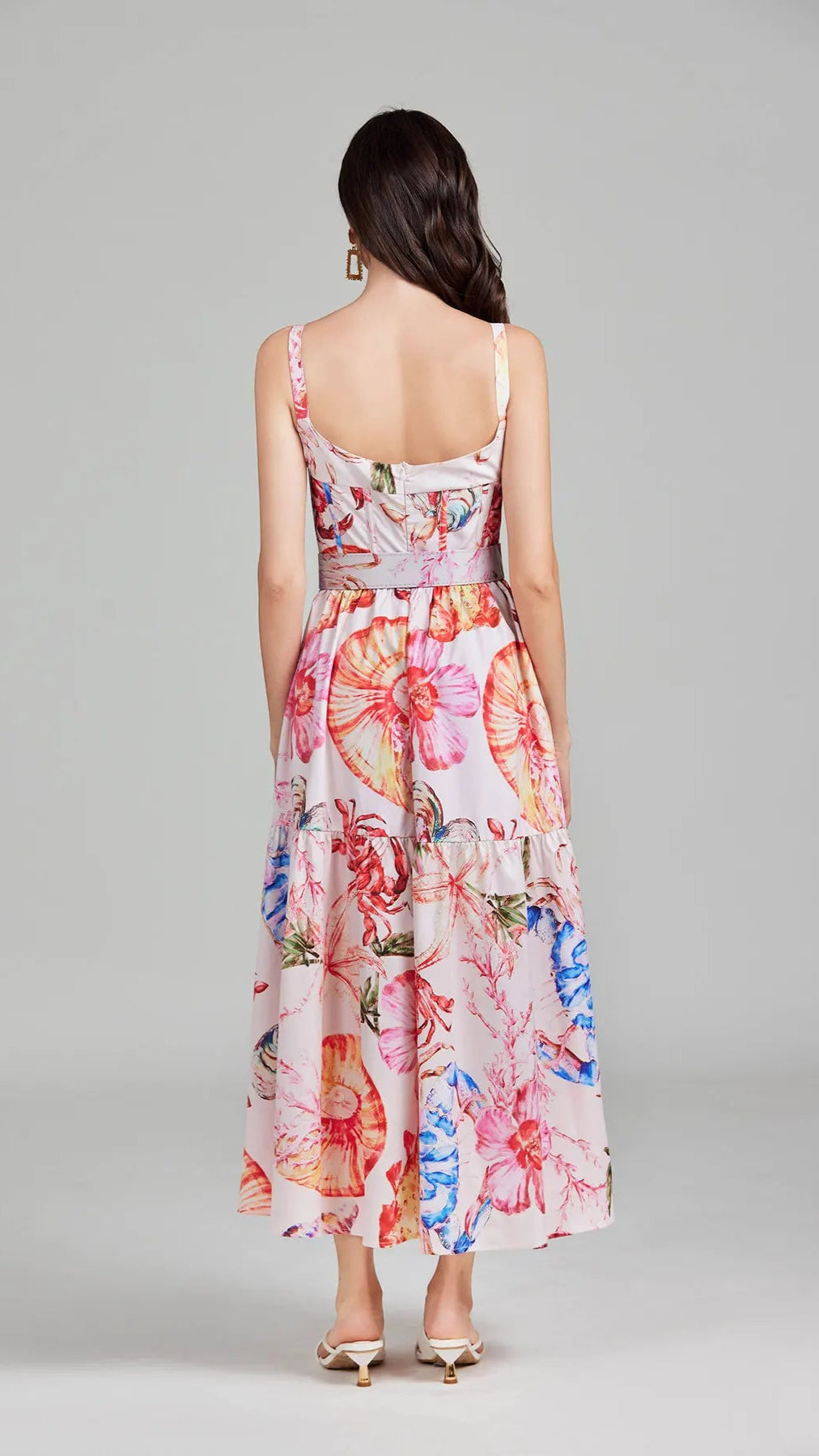 Flourish Midi Dress with belt