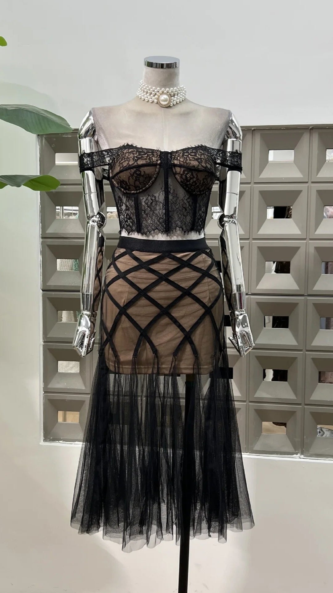 Sweet Mermaid Two Piece Set - Comes in Blush & Black