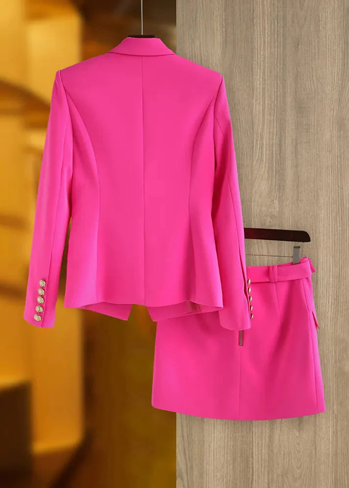 Luxury Blazer & Skirt Suits with Gold finishing