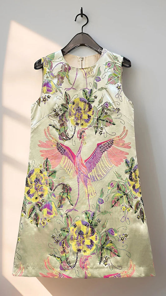 Take Flight Embellished / Sequin Jacquard Mini Dress