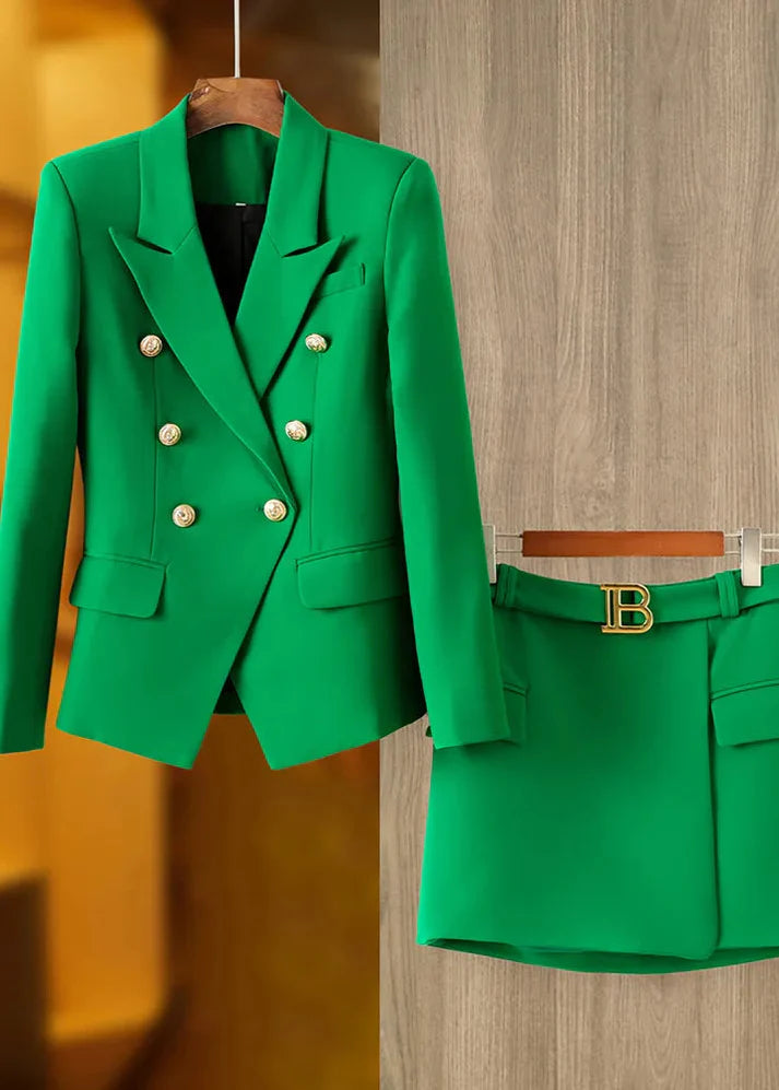 Luxury Blazer & Skirt Suits with Gold finishing
