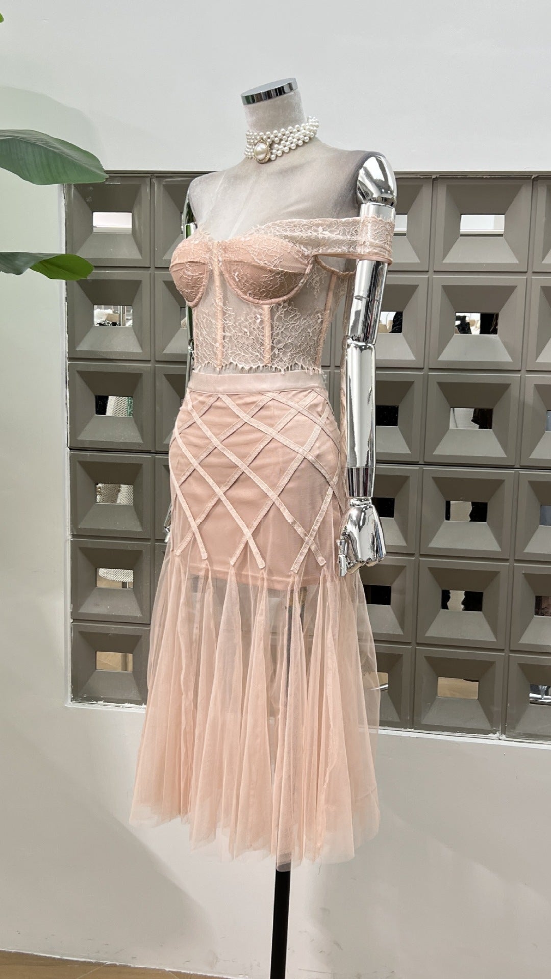 Sweet Mermaid Two Piece Set - Comes in Blush & Black