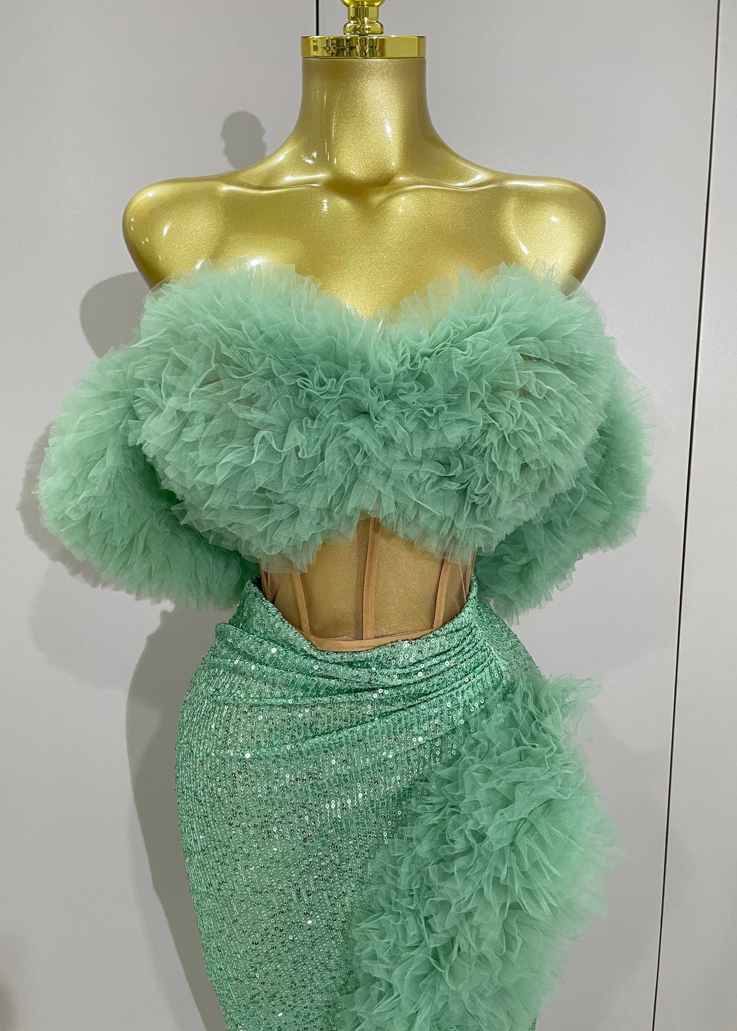 Mint Glamour Two Piece set
