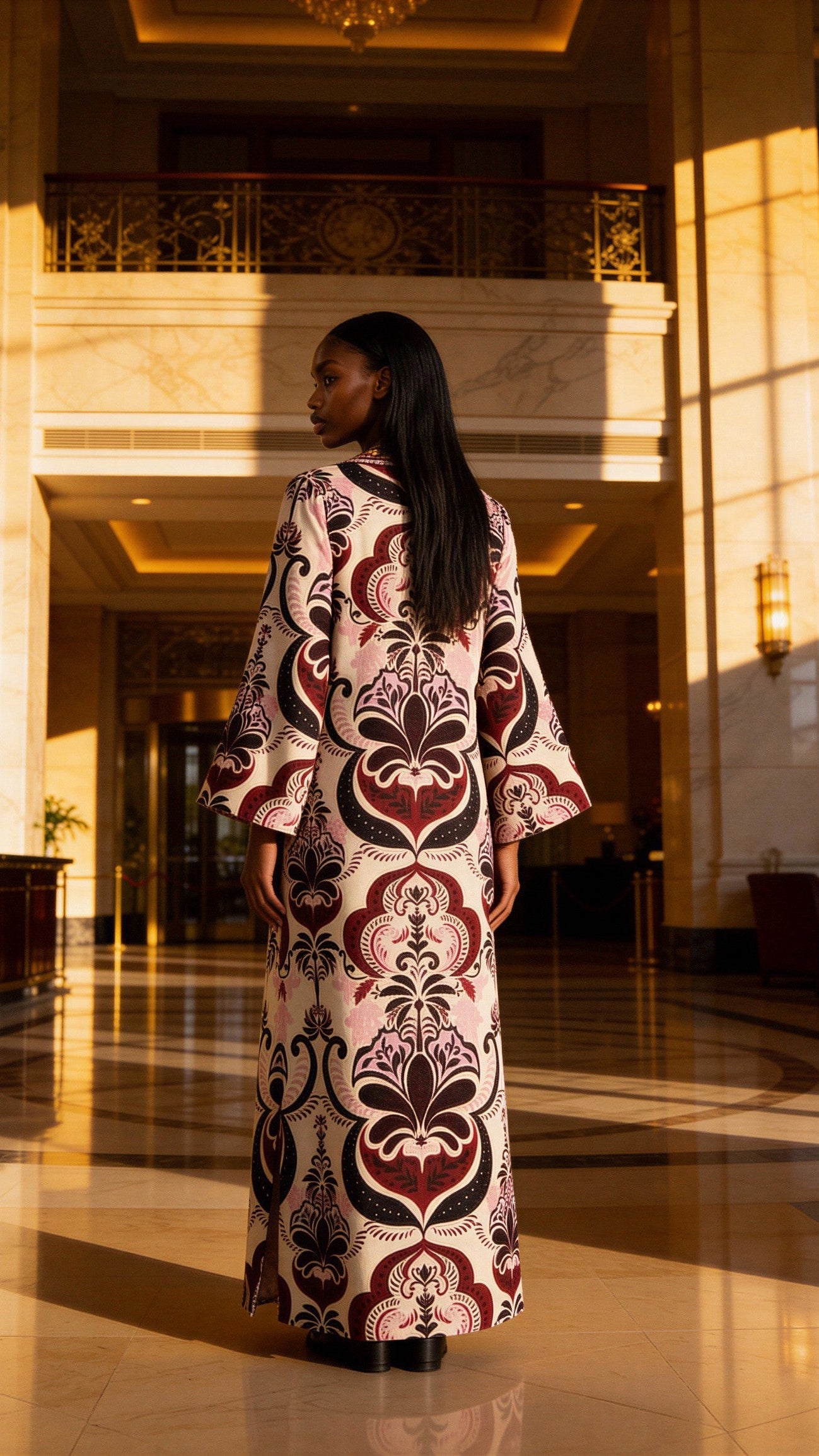 St Tropez Printed Maxi Dress - Comes in Blue or Plum