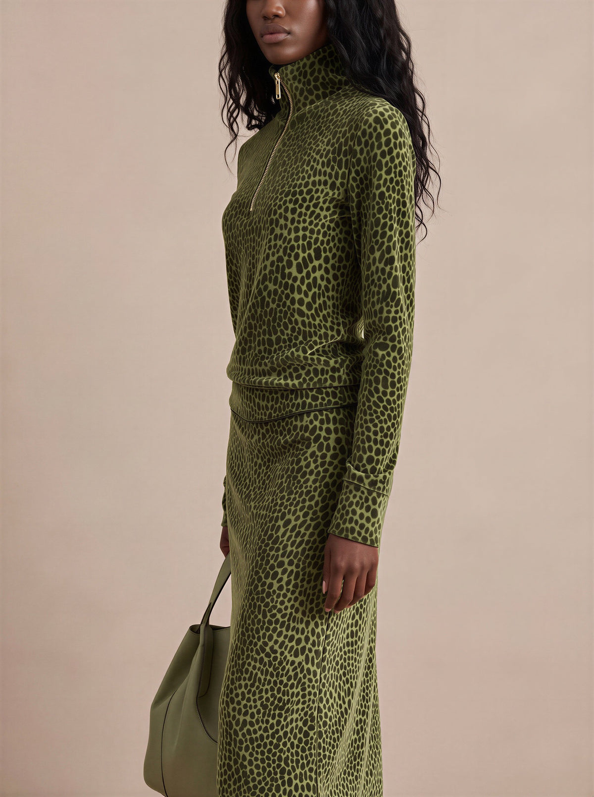 Leopard Print Velvet Two Piece