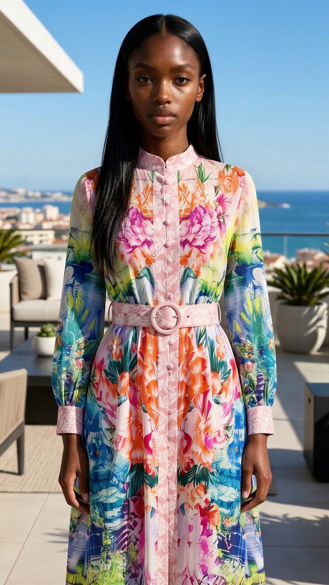 Ascot Queen Floral Maxi Dress