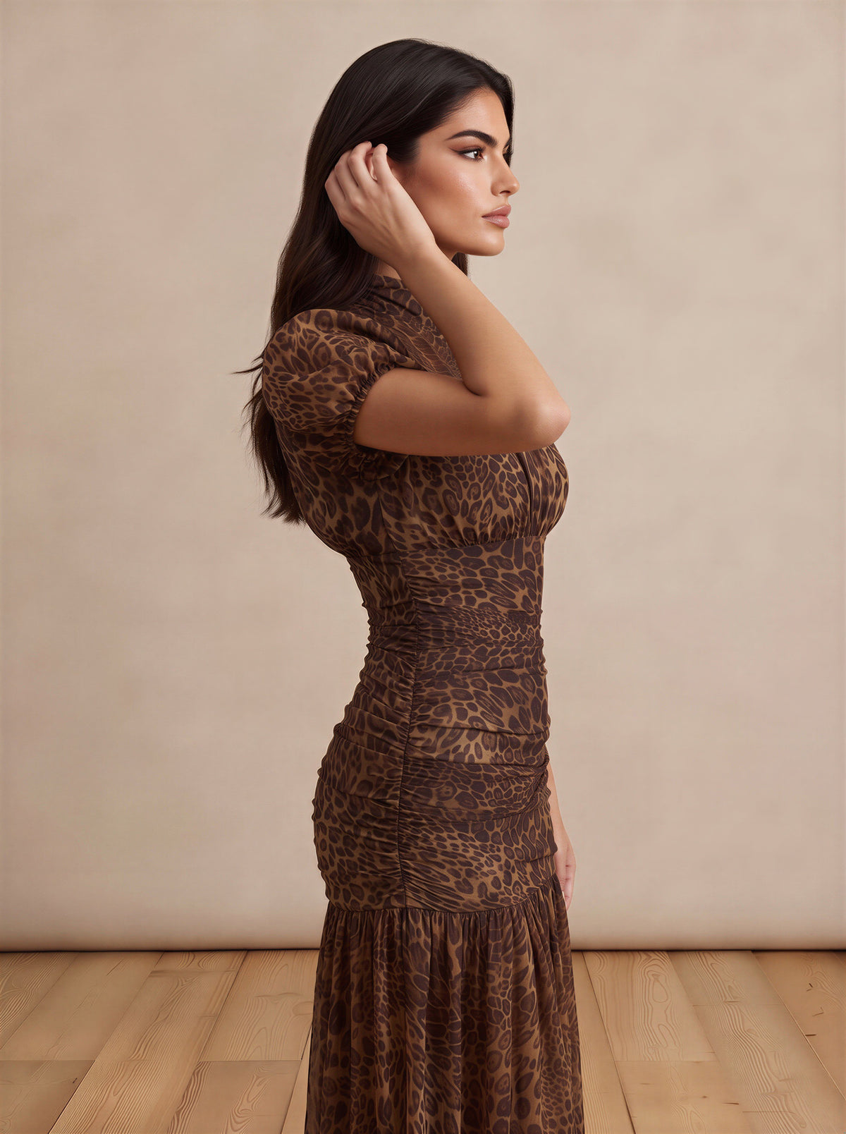 Leopard Print Maxi Dress