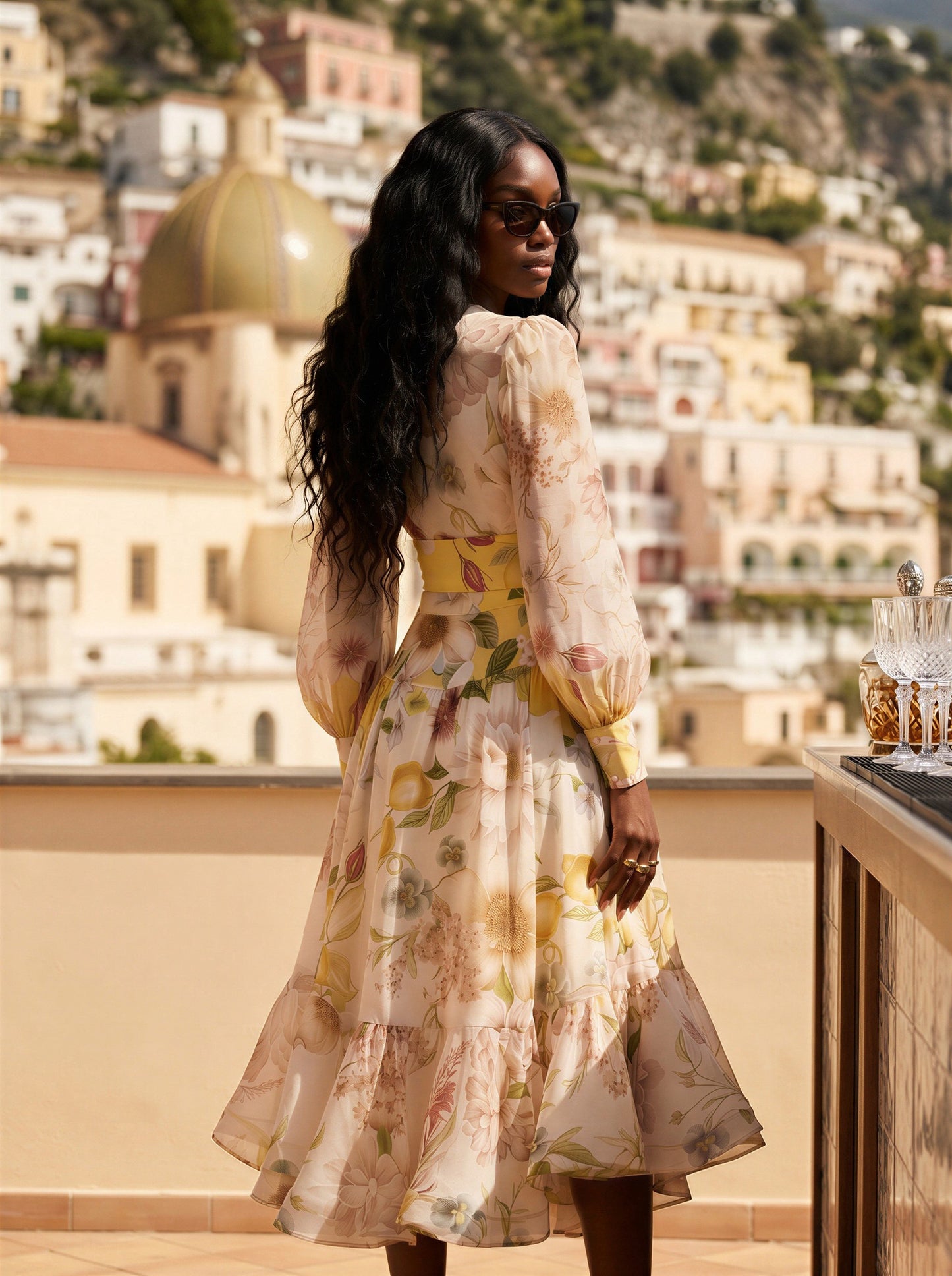 Ethereal Floral Elegance Maxi Dress