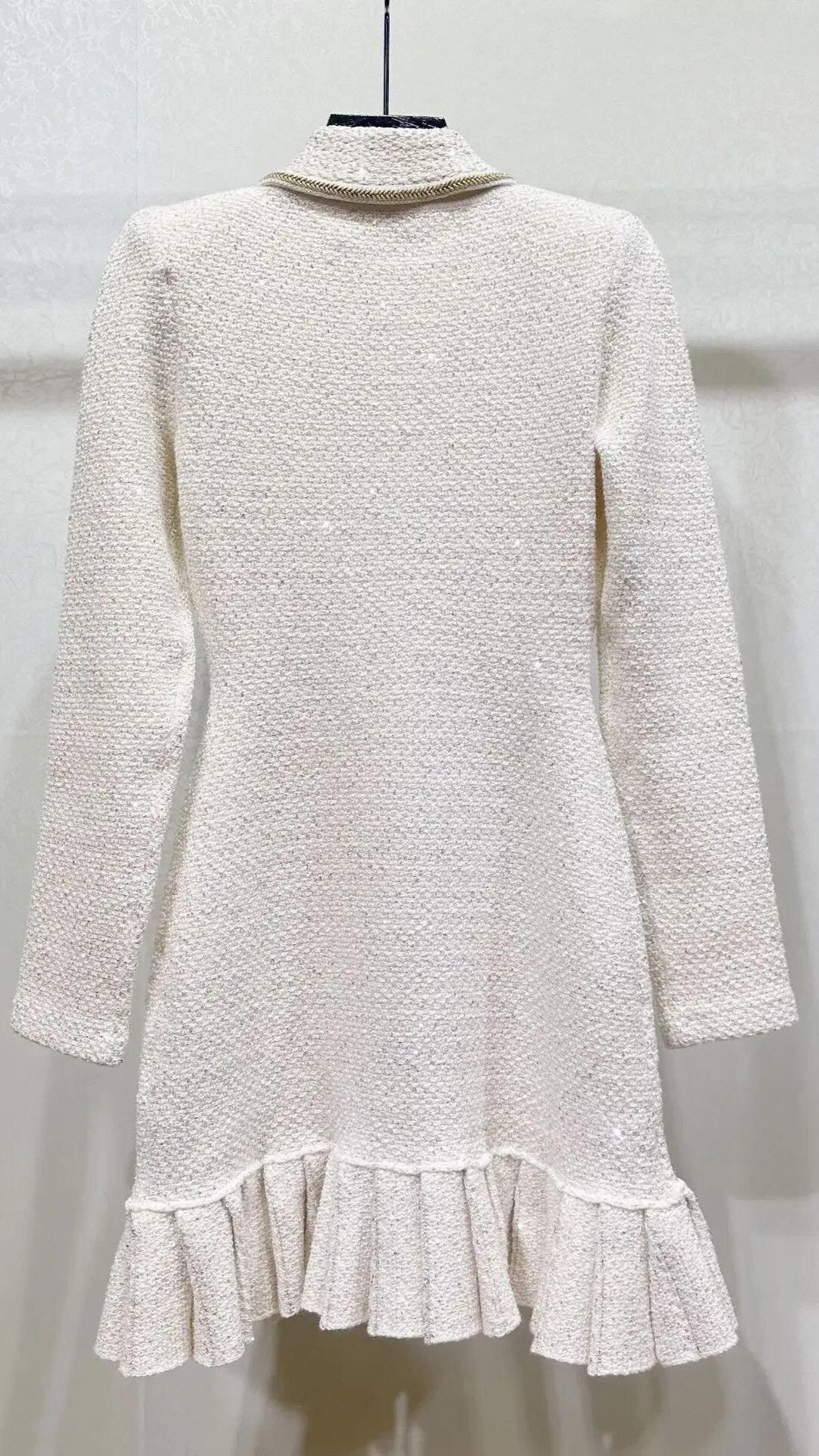 Sparkling Beading & Pearls Knitted Dress - comes in Black & White